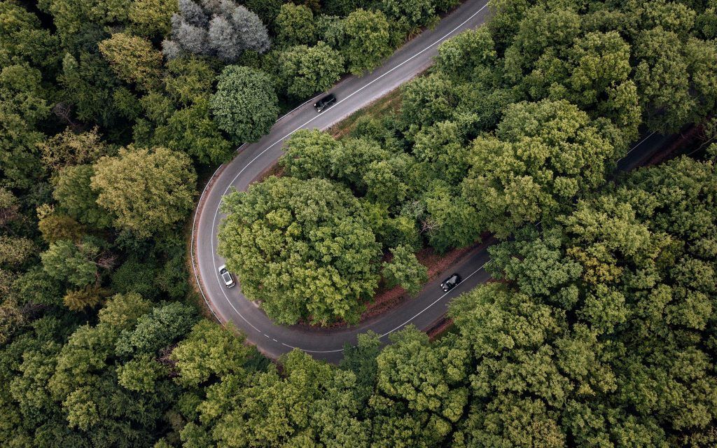 Carretera con curvas